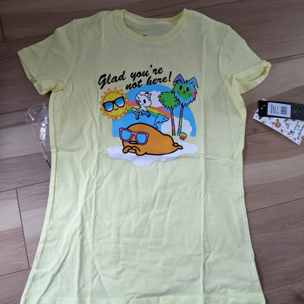 tokidoki x gudetama Glad You're not Here T-shirt